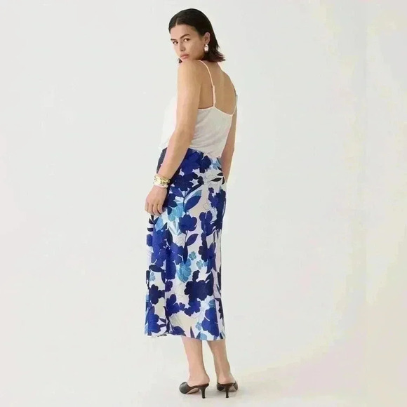 NWT J. CREW Gwyneth slip skirt in painted floral | size XX-Small - Picture 2 of 4